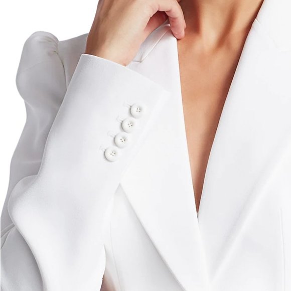 MICHAEL KORS 2-piece Puff Shoulder Ruffled Peplum Blazer & Pencil Skirt Set - Picture 10 of 14